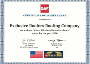 GAF certificate of achievement